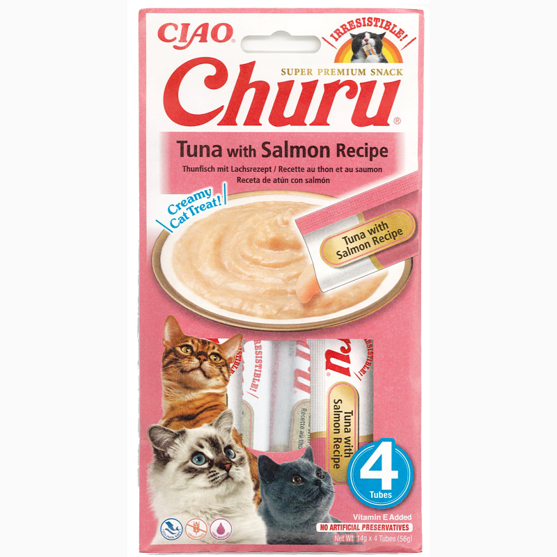 Churu Cat Tuna with Salmon 4x14g