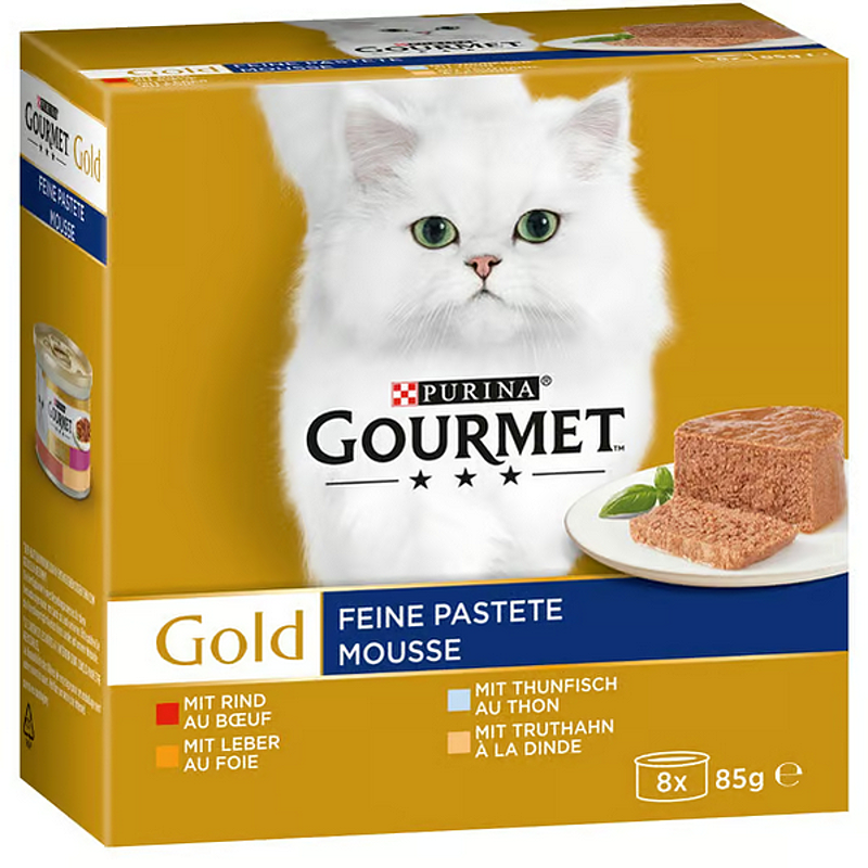 GOURMET GOLD 8x85g paštiky