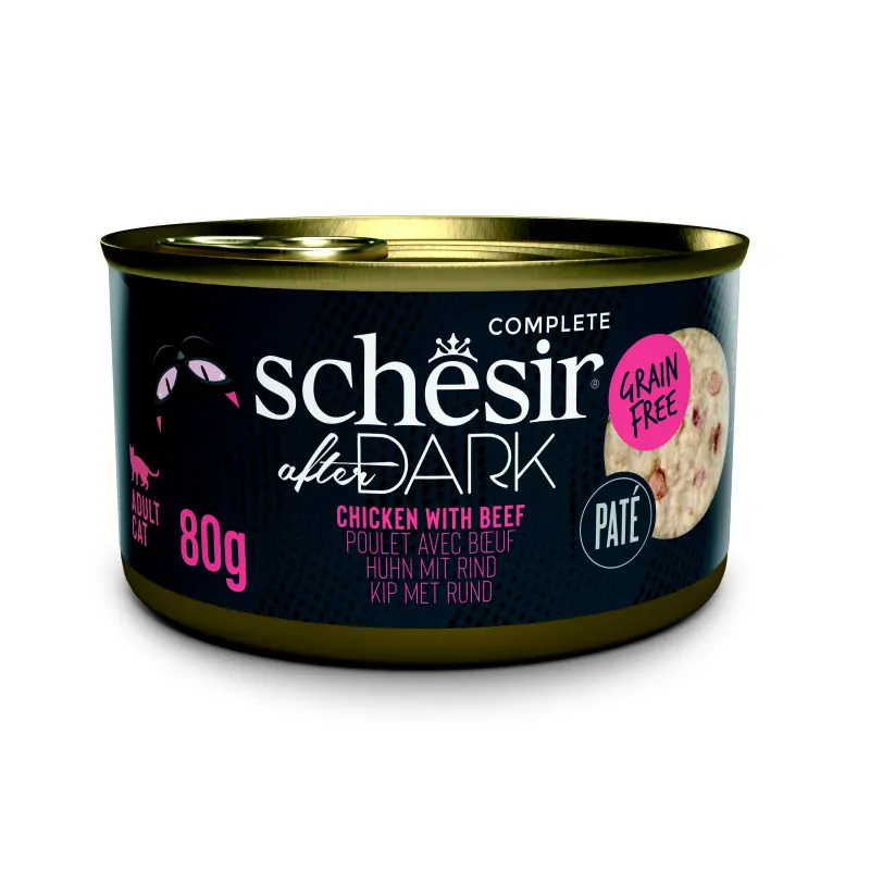 Schesir Cat After Dark Paté 80g kuře s hovězím