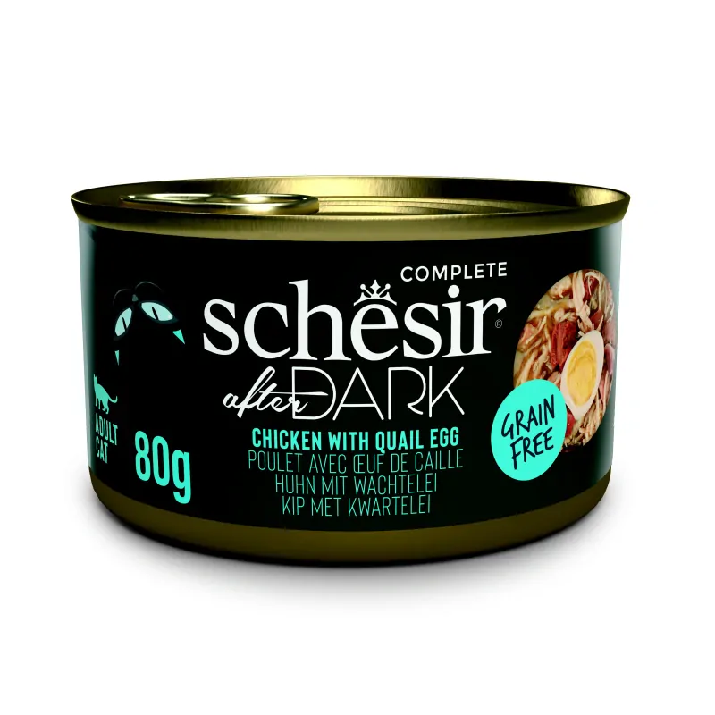 Schesir Cat After Dark Wholefood 80g kuře s vejcem