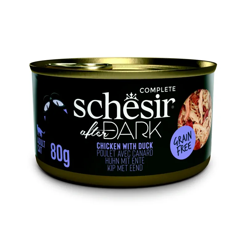 Schesir Cat After Dark Wholefood 80g kuře s kachnou