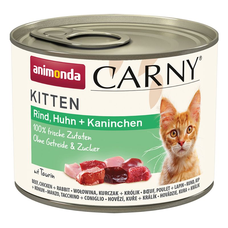Animonda Carny Kitten 200g hovězí, kuře, králík
