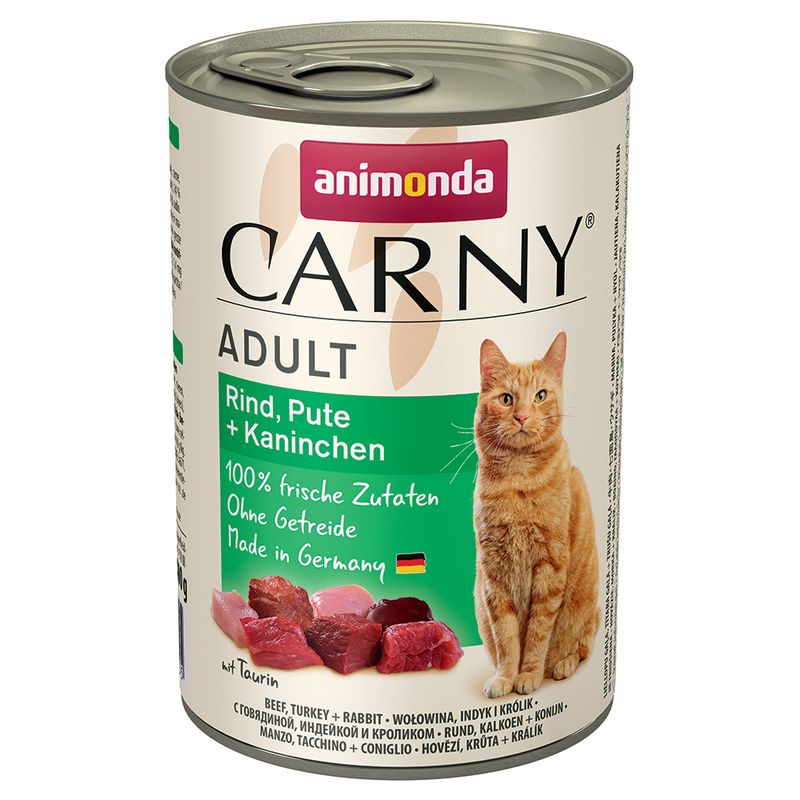 Animonda Carny Adult 400g hovězí, králík