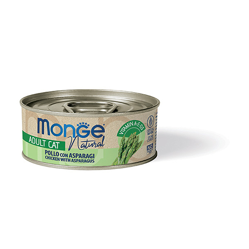MONGE NATURAL kuře s chřestem 80g