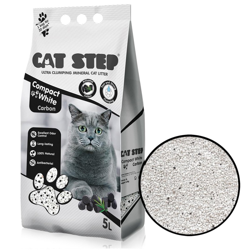 Cat Step Compact White Carbon 4,2kg/5l