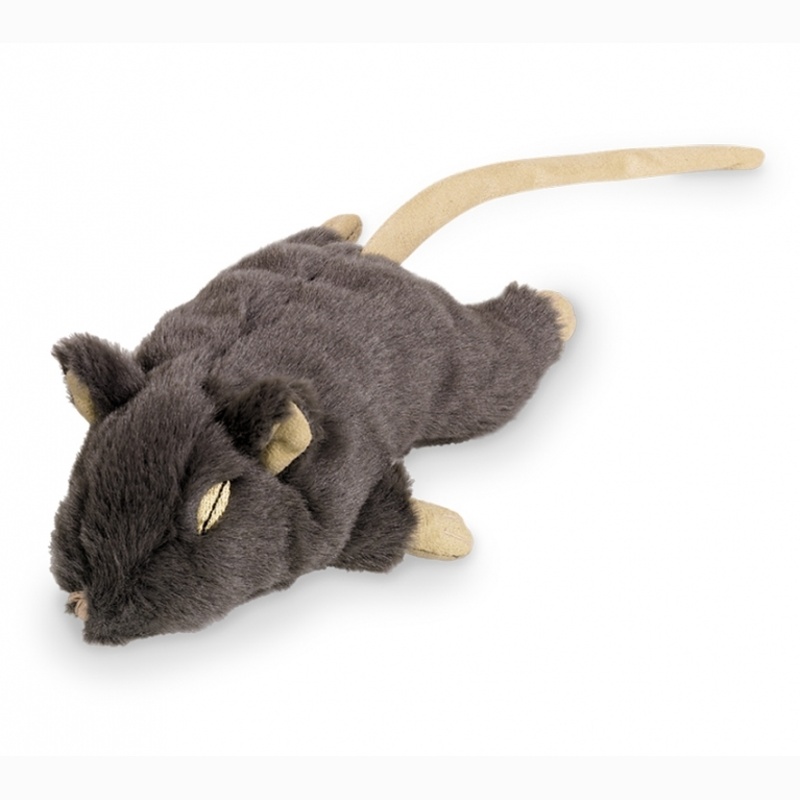 Velká plyšová myš 19cm s catnipem