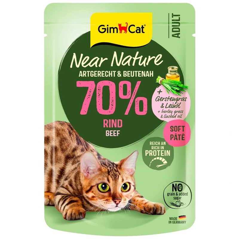 GimCat Near Nature hovězí 85g