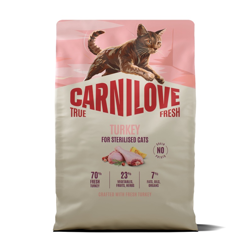 Carnilove TRUE FRESH Turkey for Sterilised Cats 2kg