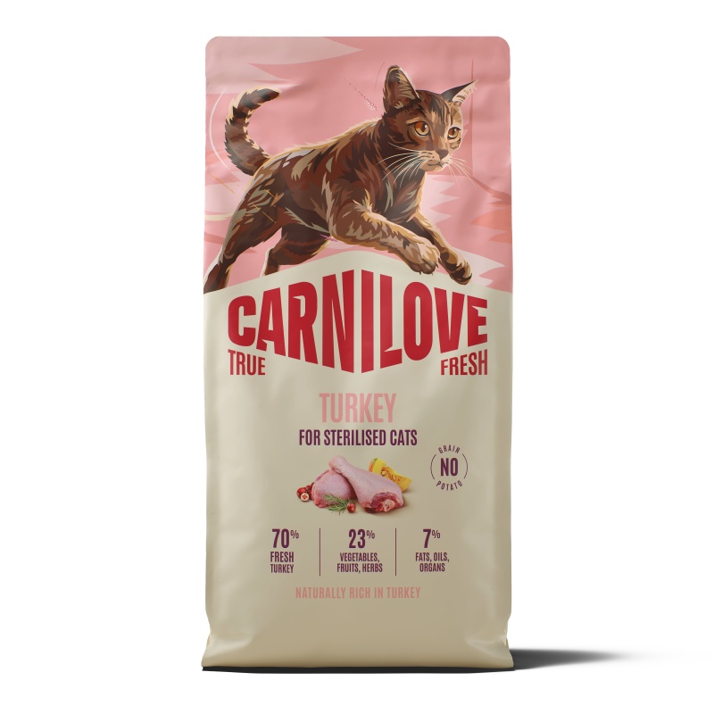 Carnilove TRUE FRESH Turkey for Sterilised Cats 6kg