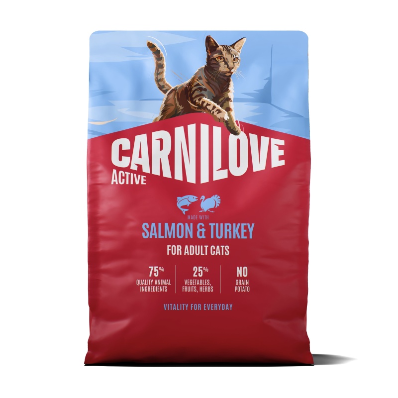 Carnilove ACTIVE DRY Salmon & Turkey for Adult Cats 2kg