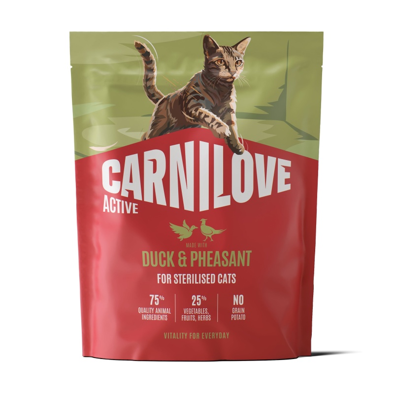 Carnilove ACTIVE DRY Duck & Pheasant for Sterilised Cats 400g