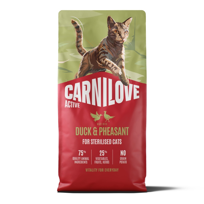 Carnilove ACTIVE DRY Duck & Pheasant for Sterilised Cats 6kg