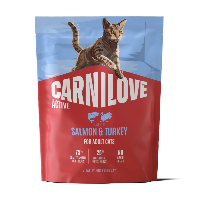 Carnilove ACTIVE DRY Salmon & Turkey for Adult Cats 400g