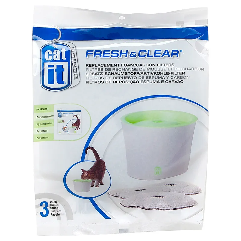 Uhlíkový filtr do fontánek Catit New 3l - 3ks