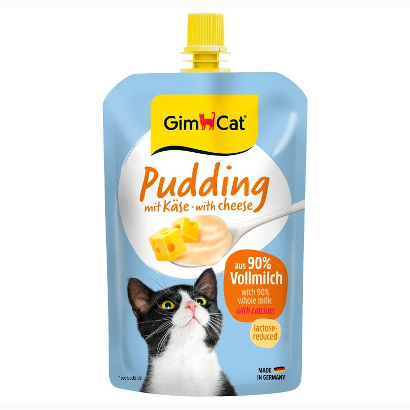 GimCat pudink se sýrem pro kočky 100g