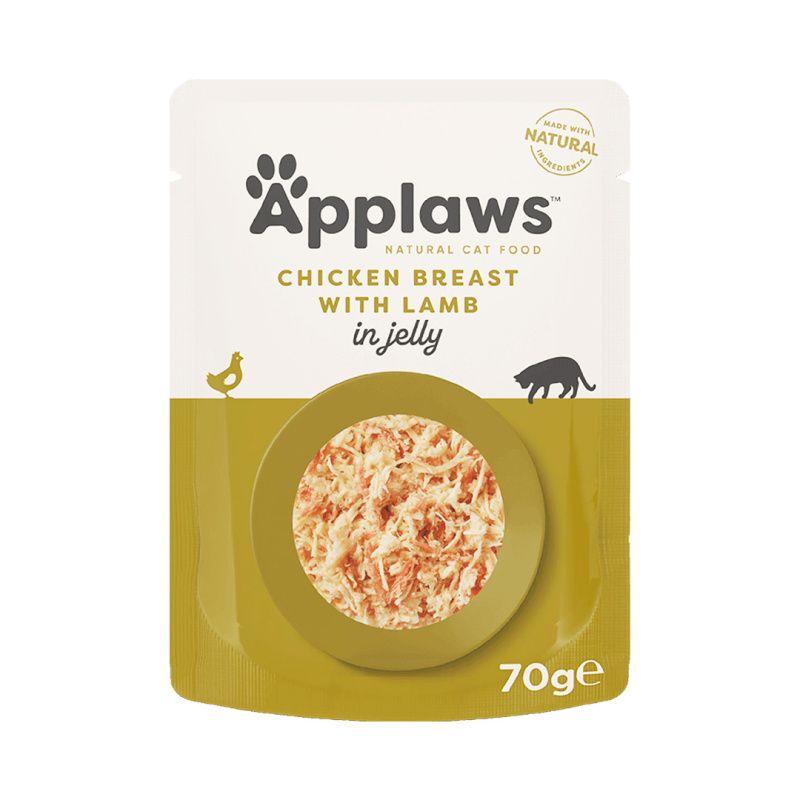APPLAWS Cat Jelly kapsička 70g kuřecí prsa a jehněčí