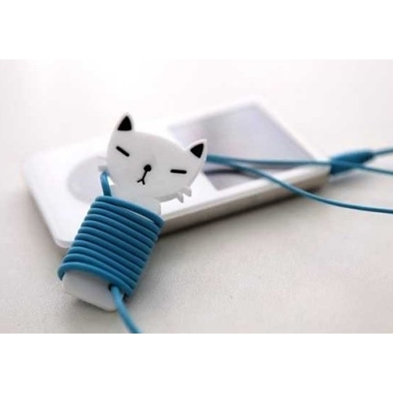 Organizér kabelů ke sluchátkům - kočka Sisi