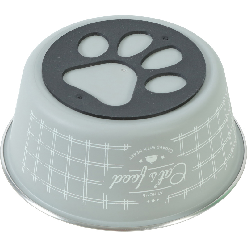 Miska nerez FOOD CAT 400ml šedá
