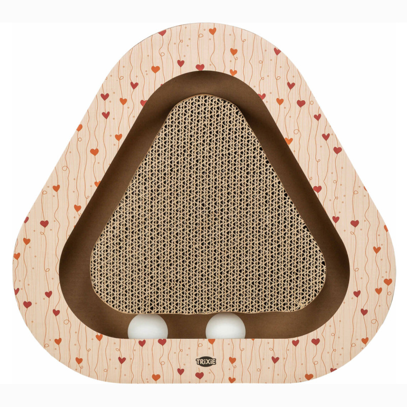 Škrábací karton Valentine trojúhelník s míčky