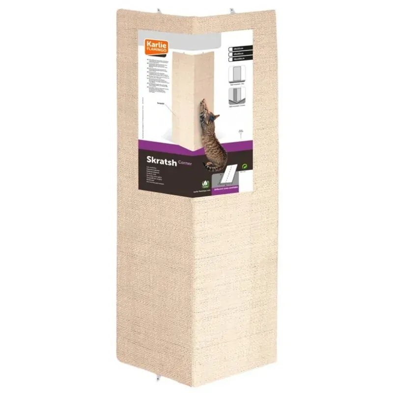Škrabadlo na stěnu rohové 52cm