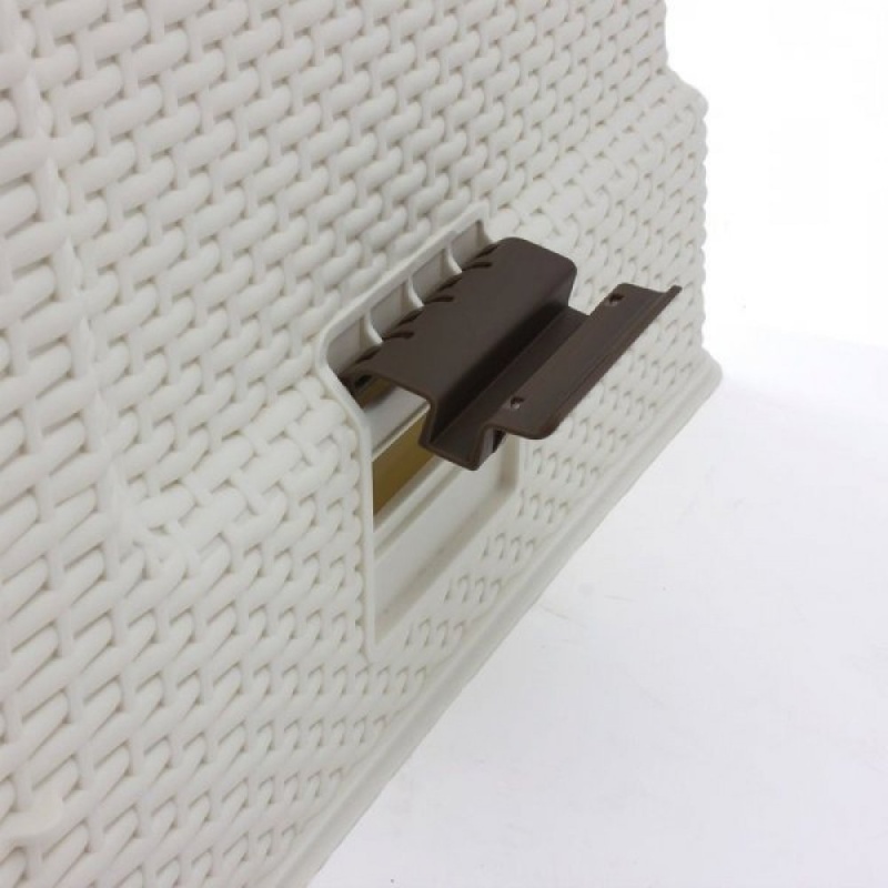 Toaleta pro kočky Curver Rattan vintage white